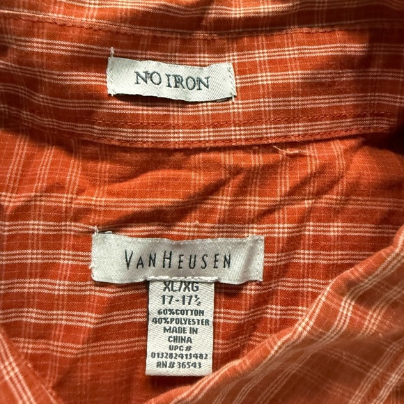 Van Heusen Men's Orange Shirt - Picture 5 of 5